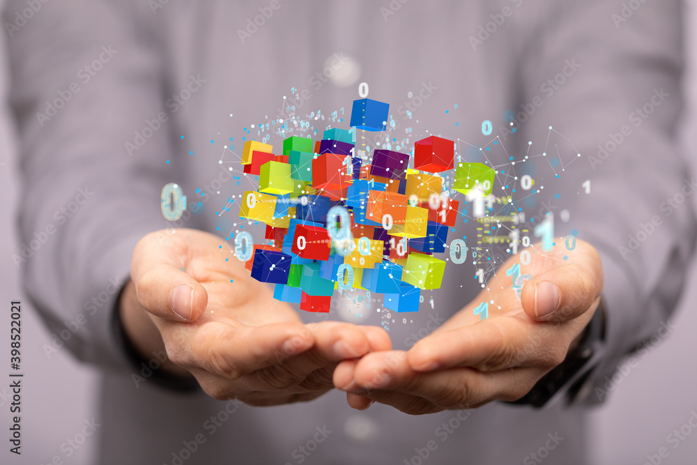 Artificial Intelligence Cloud technology. Integrated digital web concept background Artificial Intelligence Cloud technology. Integrated digital web concept background