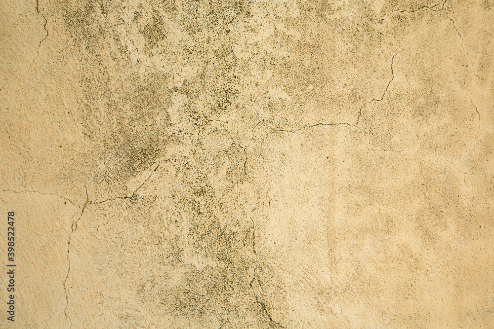 Fototapeta premium Texture of the old wall with peeling paint, plaster with cracks. Texture backround.