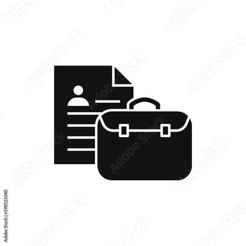 Business case icon concept isolated on white background. Vector illustration