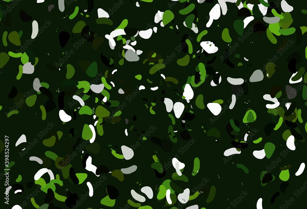 Light green vector texture with random forms. Light green vector texture with random forms.