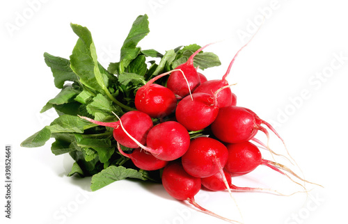 Fresh Vegetables - Red Radish on white Background Isolated