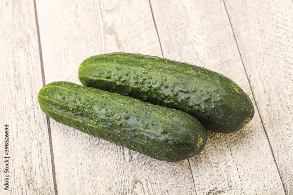 Ripe organic natural green cucumber Ripe organic natural green cucumber