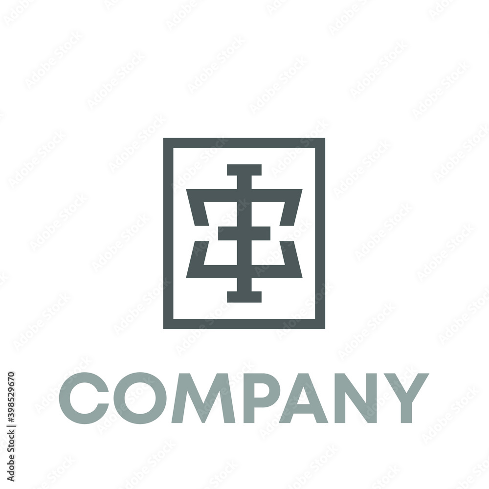 Obraz premium letter EI logo