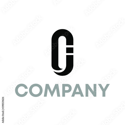 letter JO logo