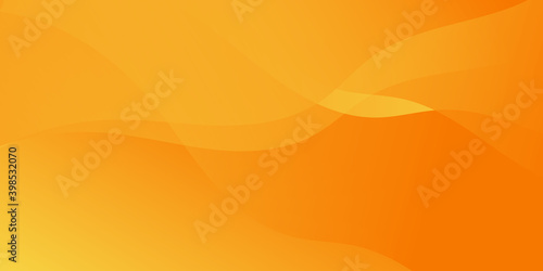Abstract Yellow and orange warm tone background with simply curve lighting element vector