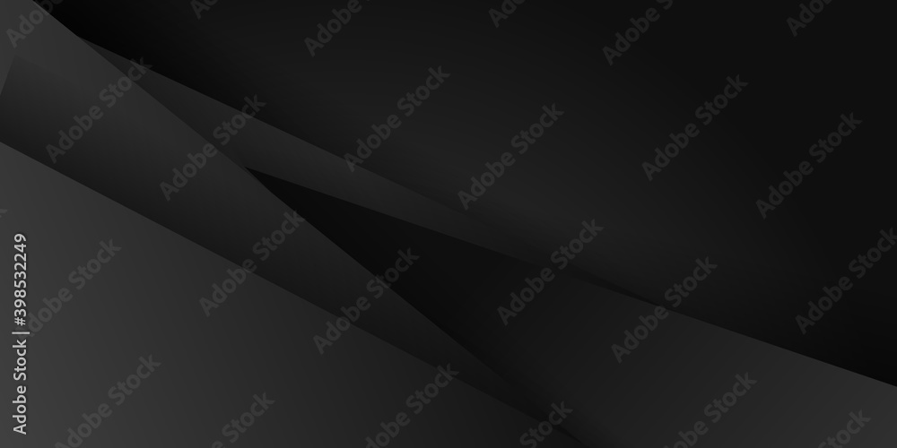 Dark deep black dynamic abstract vector background with diagonal lines. Modern creative halftone premium gradient. 3d cover of business presentation banner for sale event night party. Soft shadow dots
