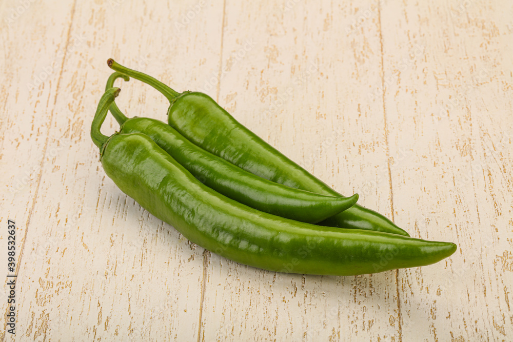 Ripe tasty spicy green pepper Ripe tasty spicy green pepper