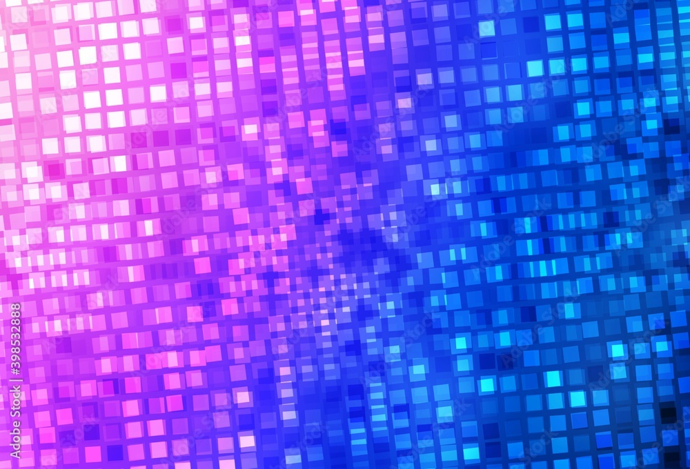 Fototapeta premium Light Pink, Blue vector template with rhombus.