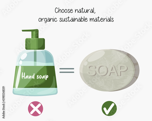 Zero waste, environmental protection, choice of natural environmentally friendly materials. Handmade solid soap
