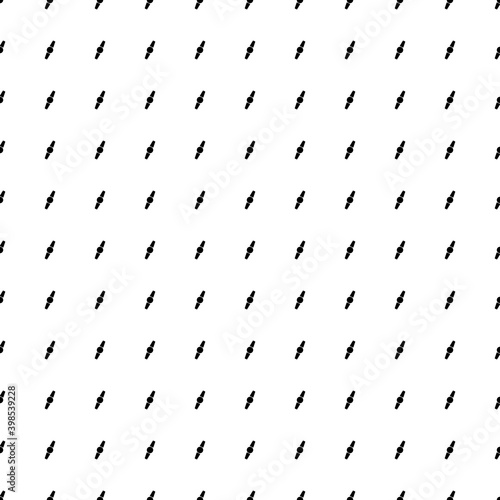Square seamless background pattern from black wristwatch symbols. The pattern is evenly filled. Vector illustration on white background