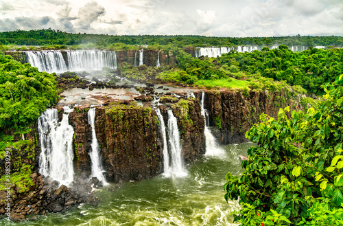 Iguazu Falls  the largest waterfall in the world. UNESCO world heritage in Brazil and Argentina