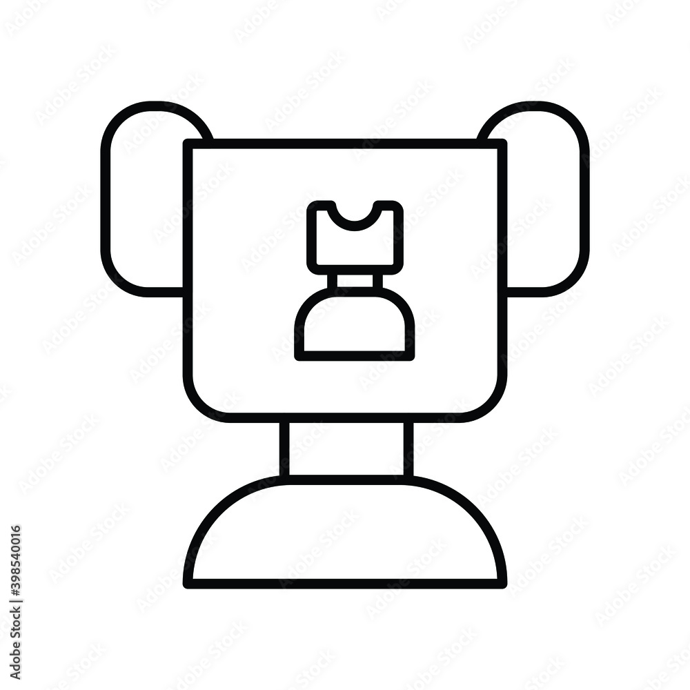 Chess Competition Trophy line icon Chess Competition Trophy line icon