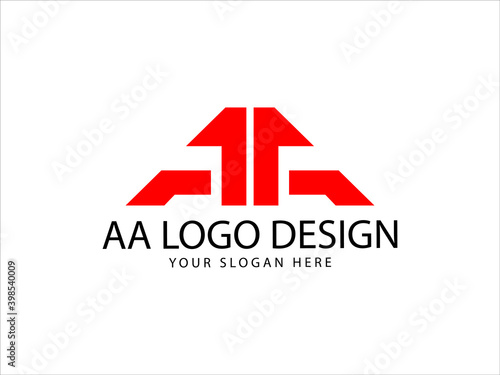 AA, A A Logo Image, aa Letter Type Logo Vector