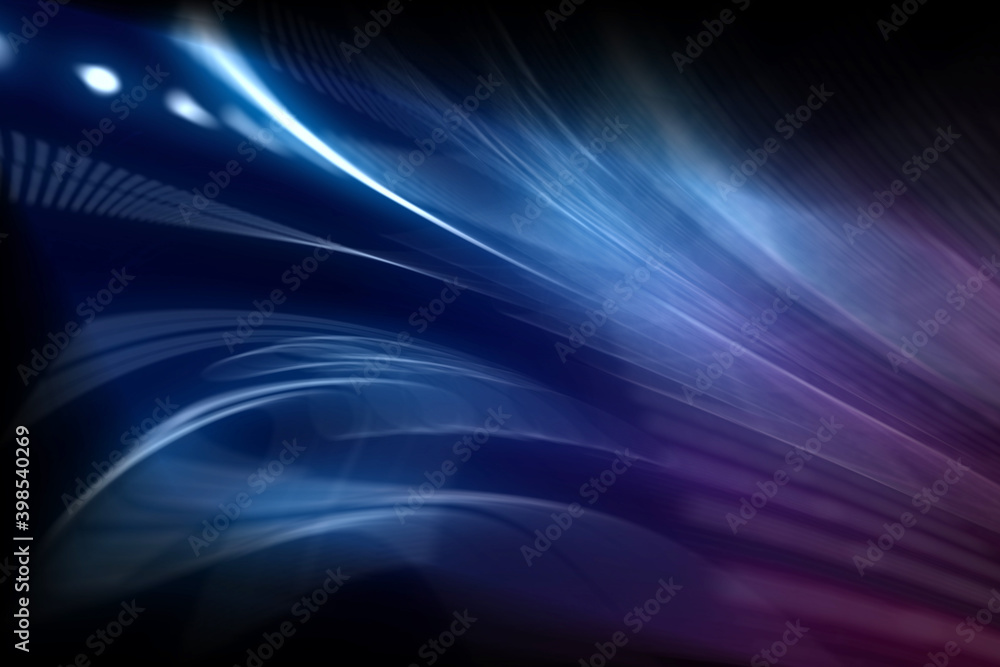 abstracta, azul, morado, olas, luz, iluminación, con textura, ilustración, arte, digital, negro abstracta, azul, morado, olas, luz, iluminación, con textura, ilustración, arte, digital, negro