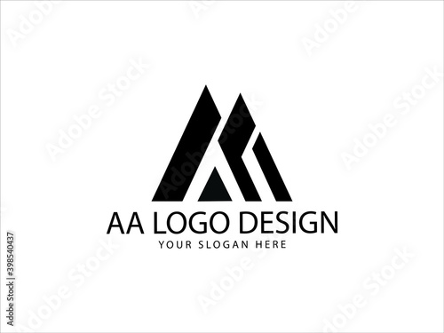 AA Logo Icon, aa Letter Logo Vector Stock