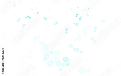 Light Blue, Green vector layout with circle shapes. © smaria2015