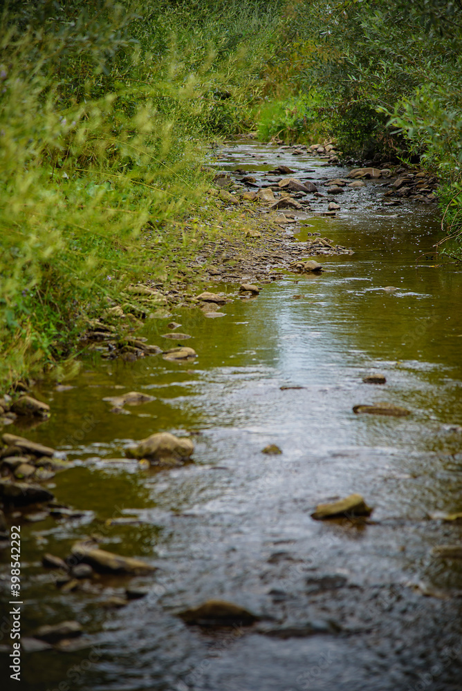 Majestic river stream flow