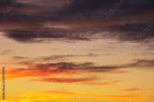 Scenic bright colorful sunset. © UllrichG