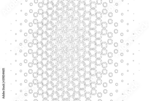 Light silver, gray vector texture with disks.
