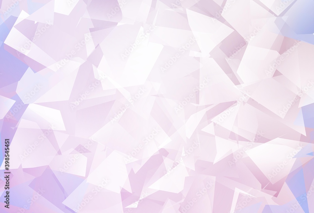 Obraz premium Light Purple vector abstract mosaic background.