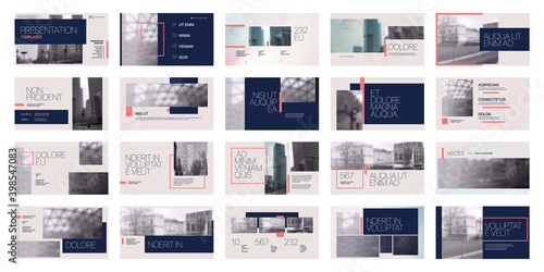 Geometric Graphic Design Project Proposal Presentation. Infographic Slide Template. For use in Presentation, Flyer and Leaflet, SEO, Marketing, Webinar Landing Page Template, Website Design, Banner.