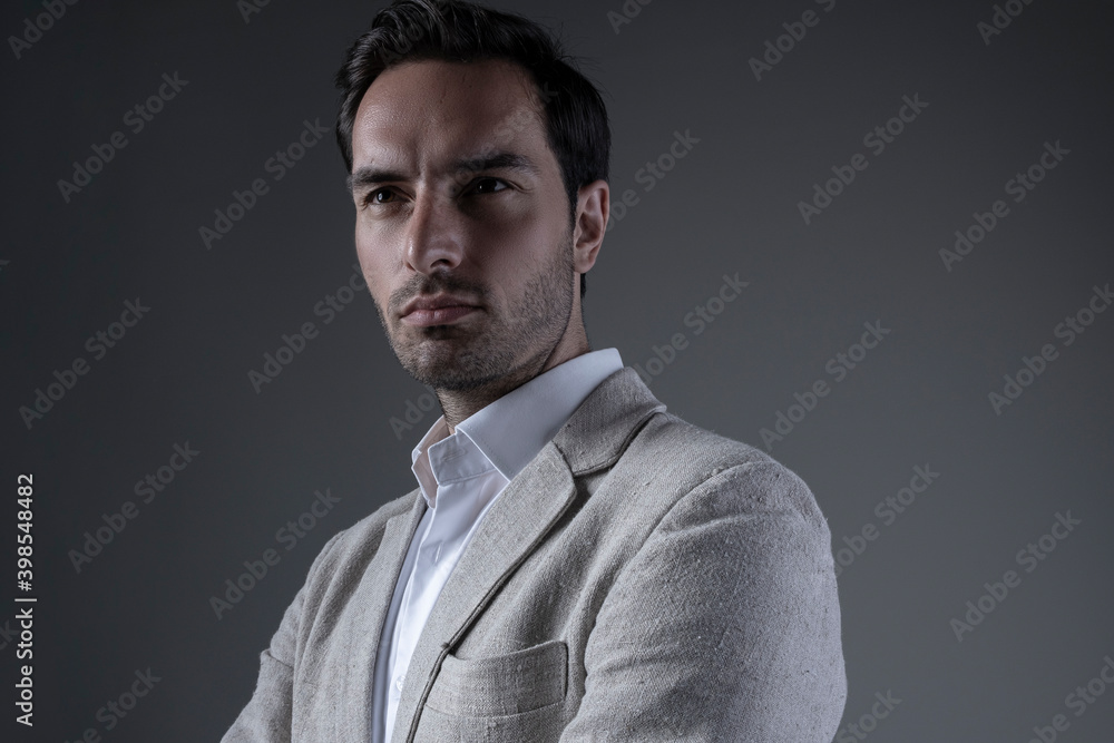Obraz premium Portrait of a fashionable young businessman