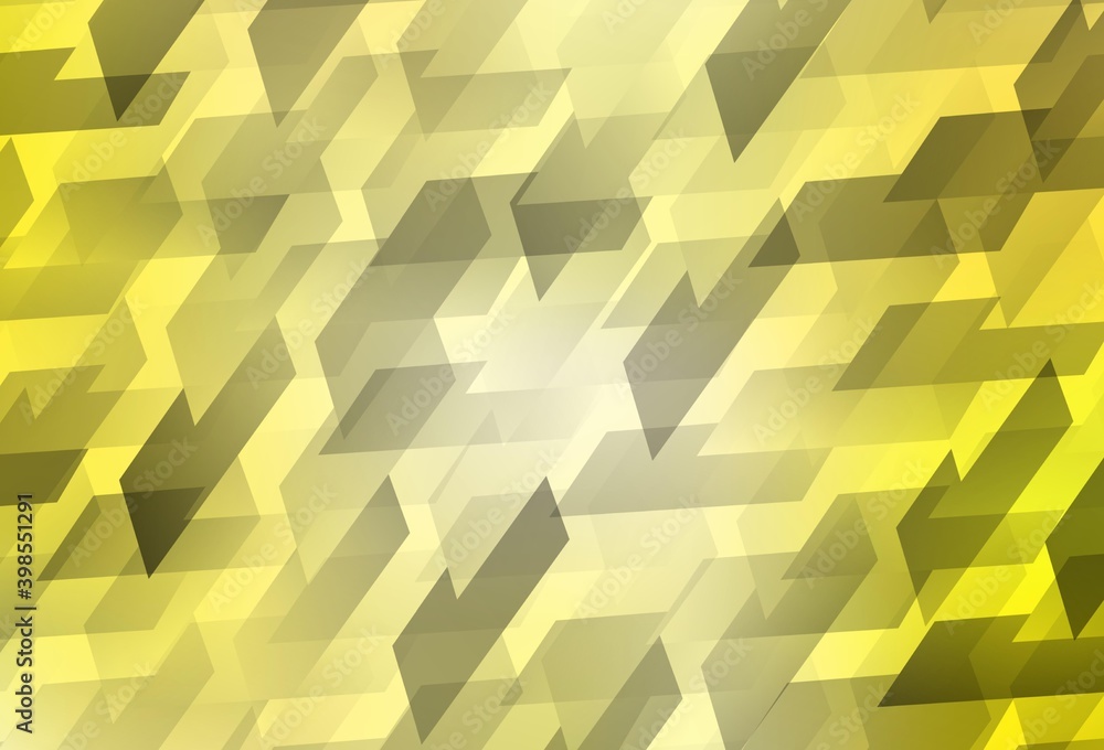 Light Yellow vector background in polygonal style.