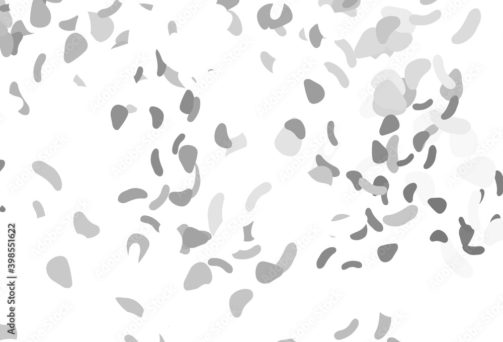 Light silver, gray vector background with abstract forms.