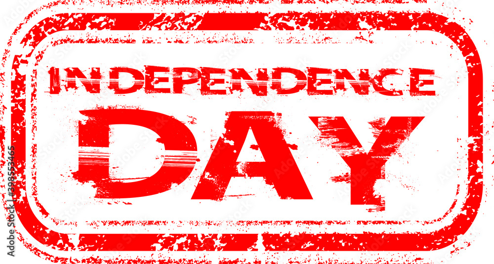 Grunge Rubber Independence Day Stamp for 4th Juli Celebration . Grunge Rubber Independence Day Stamp for 4th Juli Celebration .