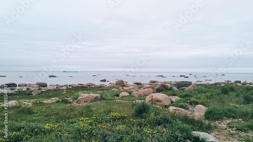 lighthouse by the bay beautiful view around the sandy beach