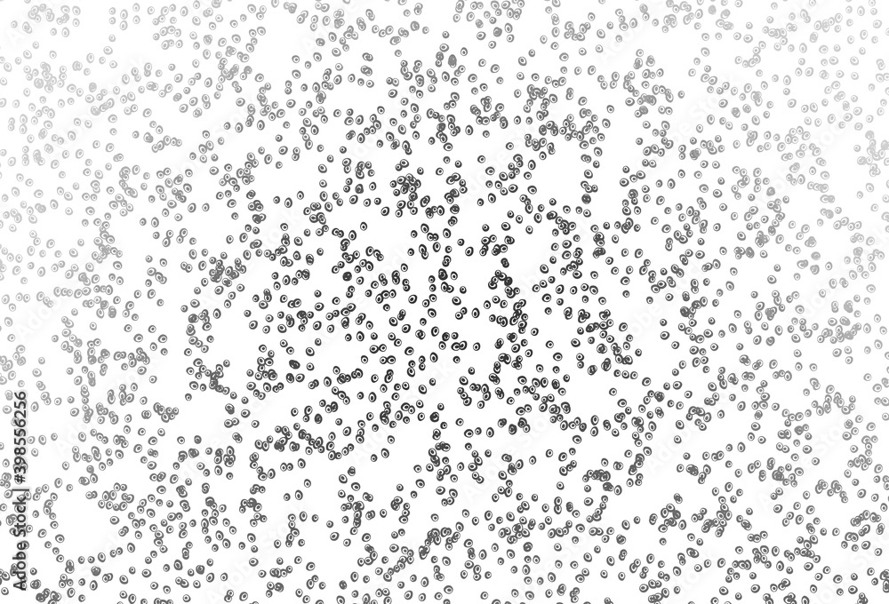 Light Silver, Gray vector pattern with spheres.