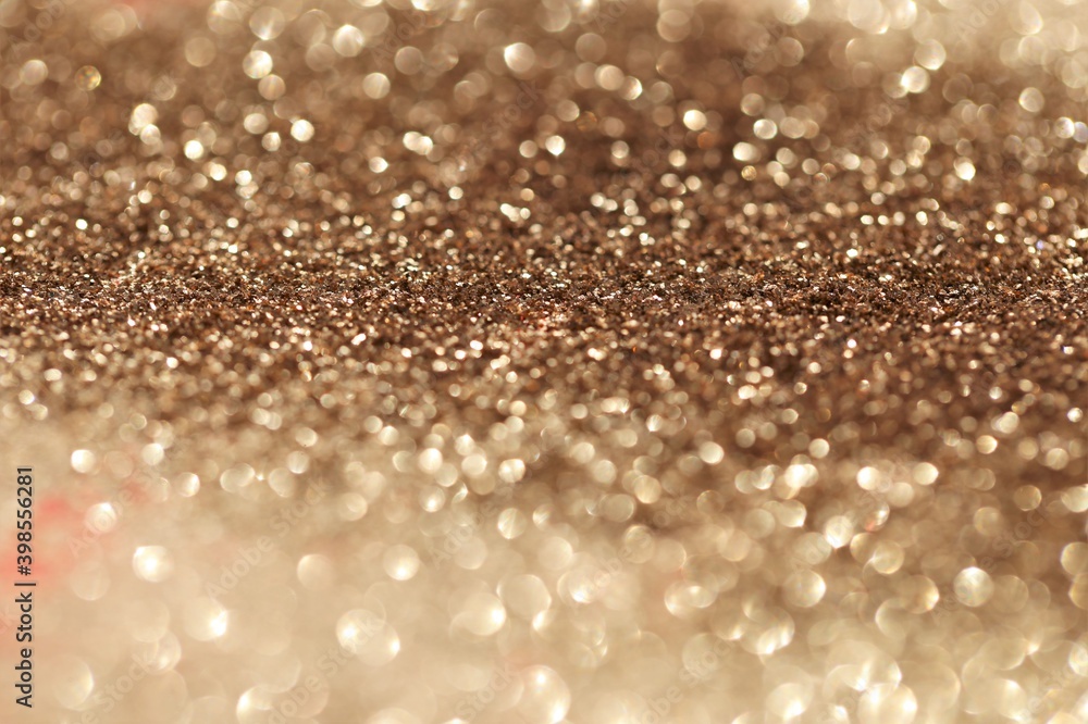 Beige glitter glow background. Rose gold shiny texture.New Year and  Christmas background.Wallpaper phone shining glitter.glitter macro  background with shining bokeh.Shining texture Stock Photo | Adobe Stock