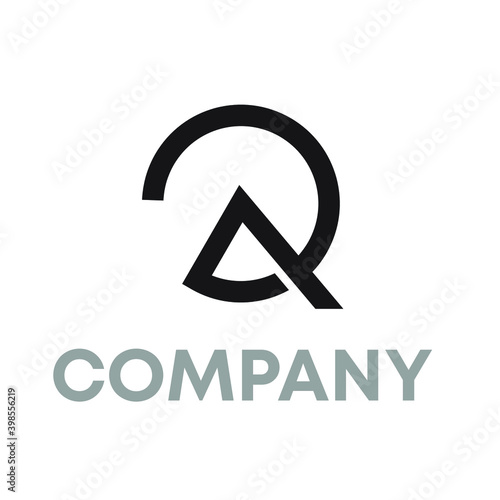 letter AQ logo
