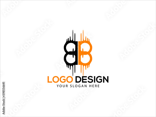 letter BB logo vector, bb logo image