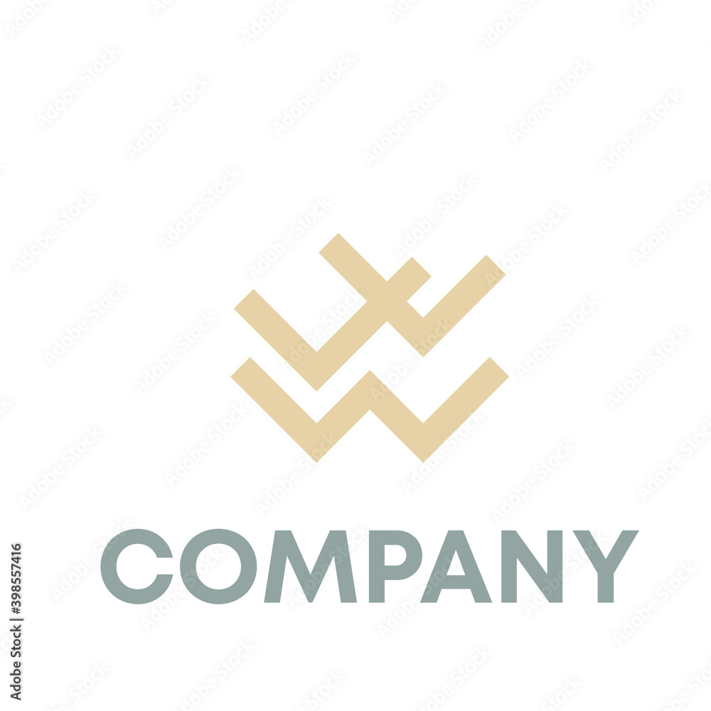 Fototapeta premium W logo 