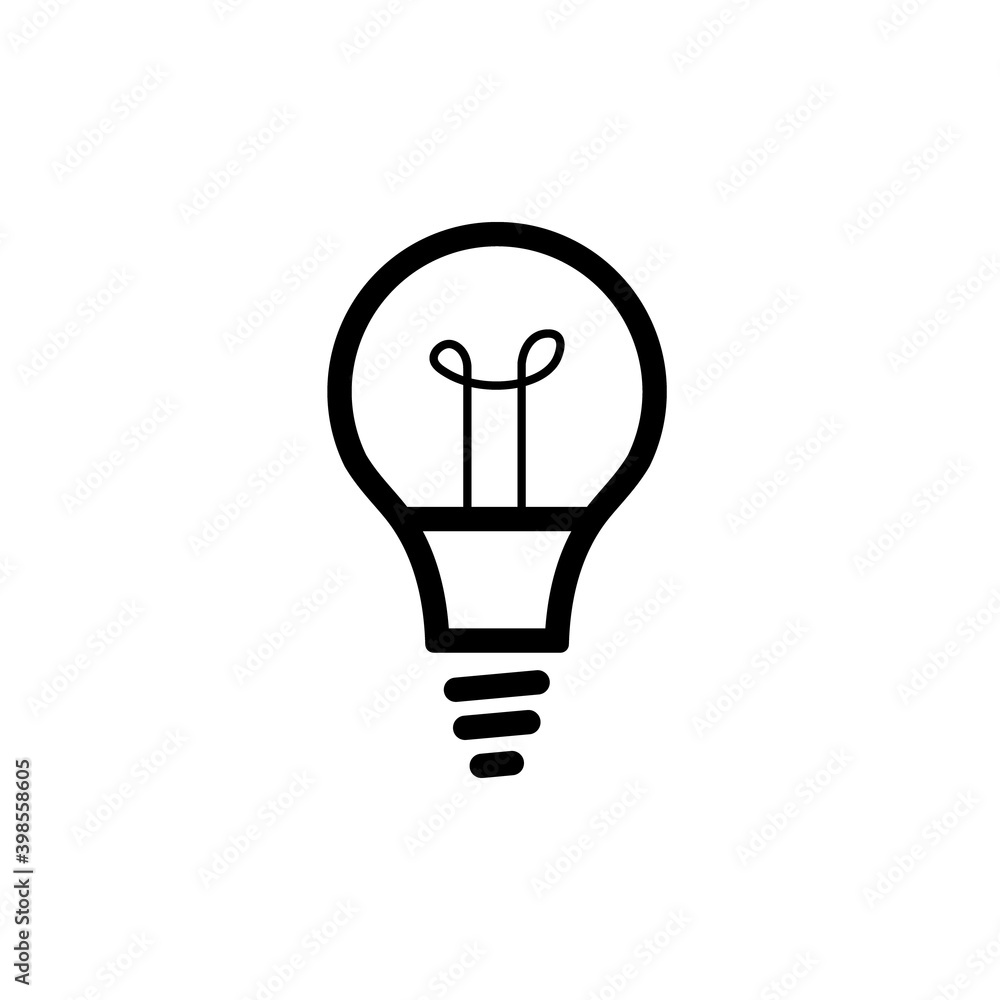 Lamp line icon on white background. Vector illustration. Lamp on transparent background. Lamp line icon on white background. Vector illustration. Lamp on transparent background.
