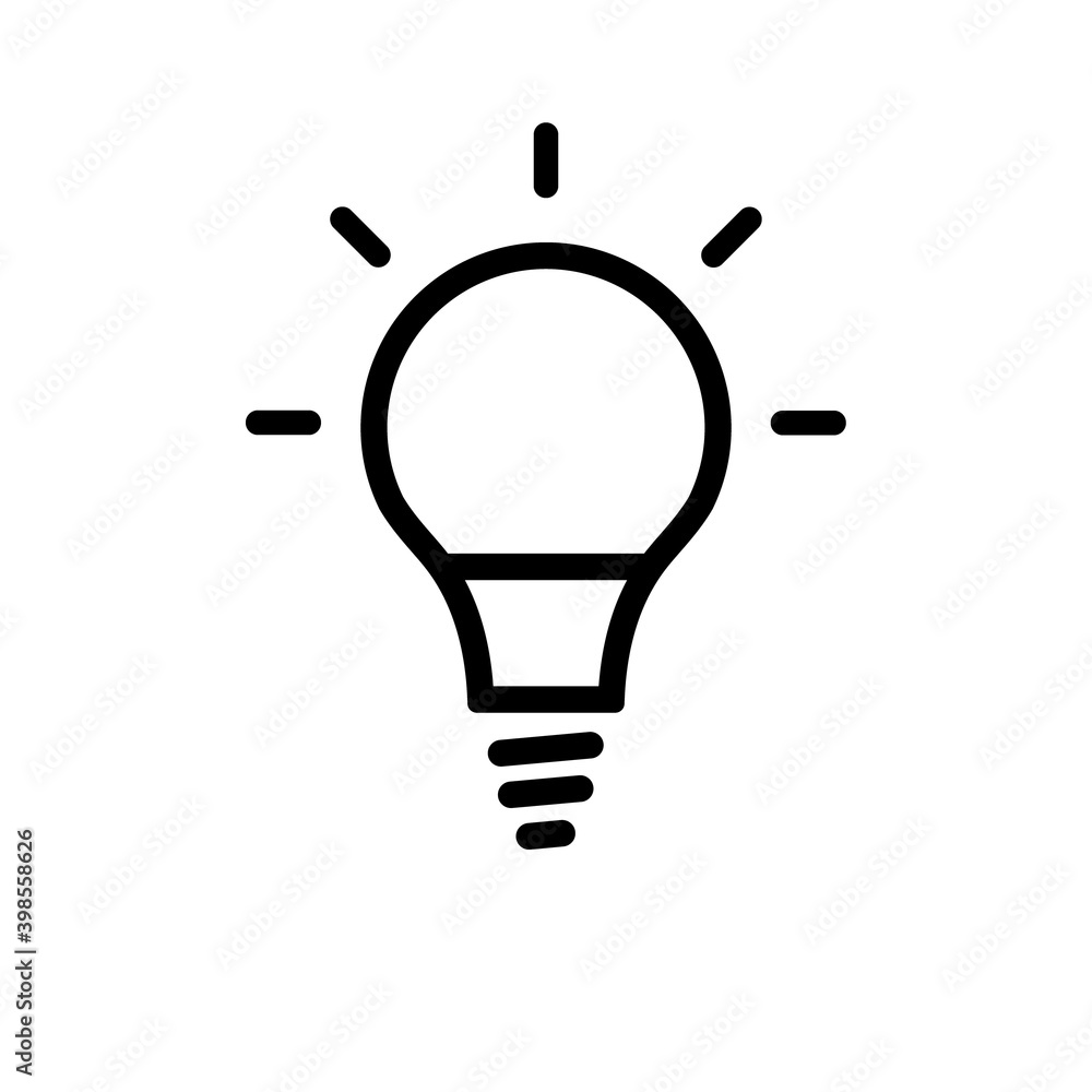 Lamp line icon on white background. Vector illustration. Lamp on transparent background. Lamp line icon on white background. Vector illustration. Lamp on transparent background.