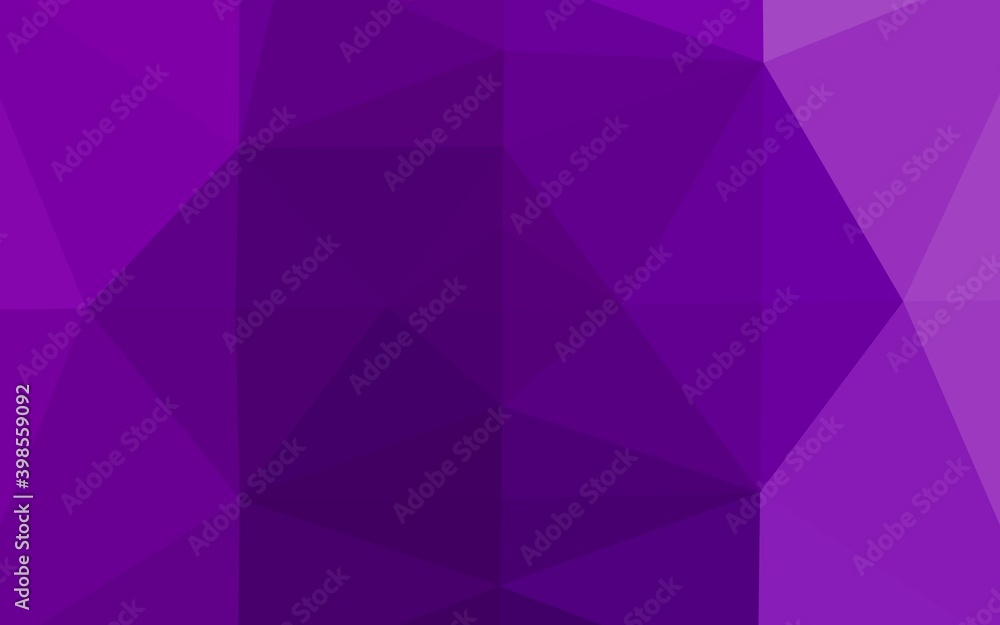 Fototapeta premium Light Purple vector polygonal pattern. Colorful illustration in Origami style with gradient. Template for your brand book.