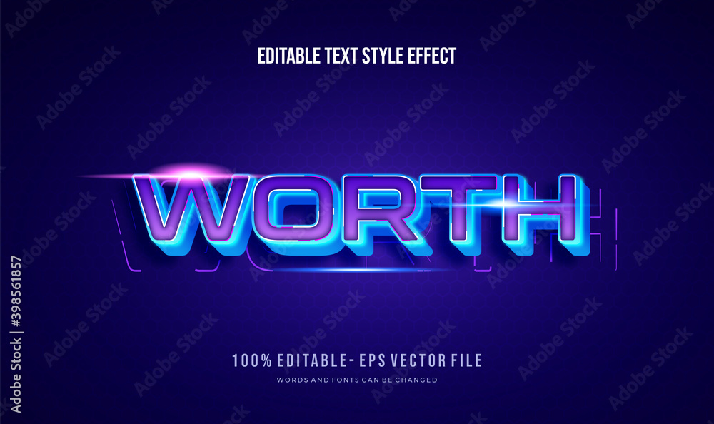 Obraz premium Modern editable text style effect.