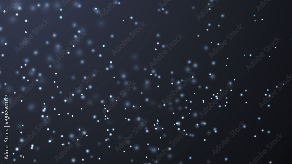 Dust particles. Abstract background of particles. Fantastic llustration. 3d rendering.
