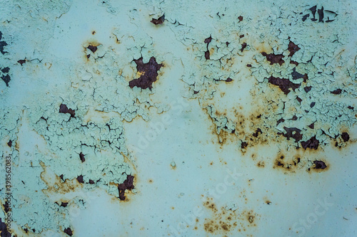 Old cracked paint on rusty iron. background texture © gerasimov174