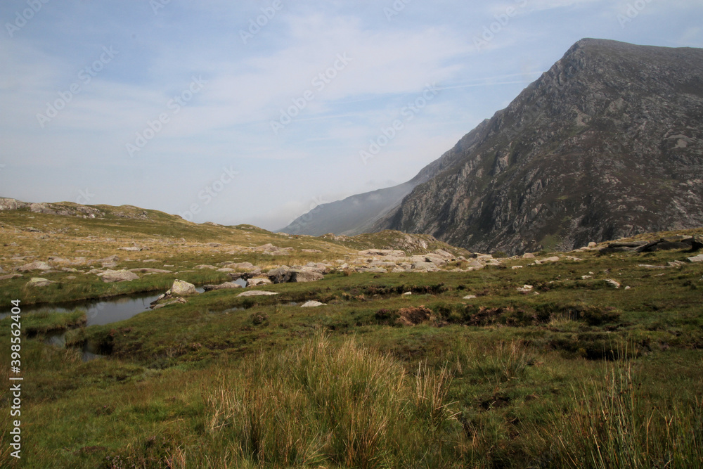 A view of the North Wales Countryside near Lake Ogwen