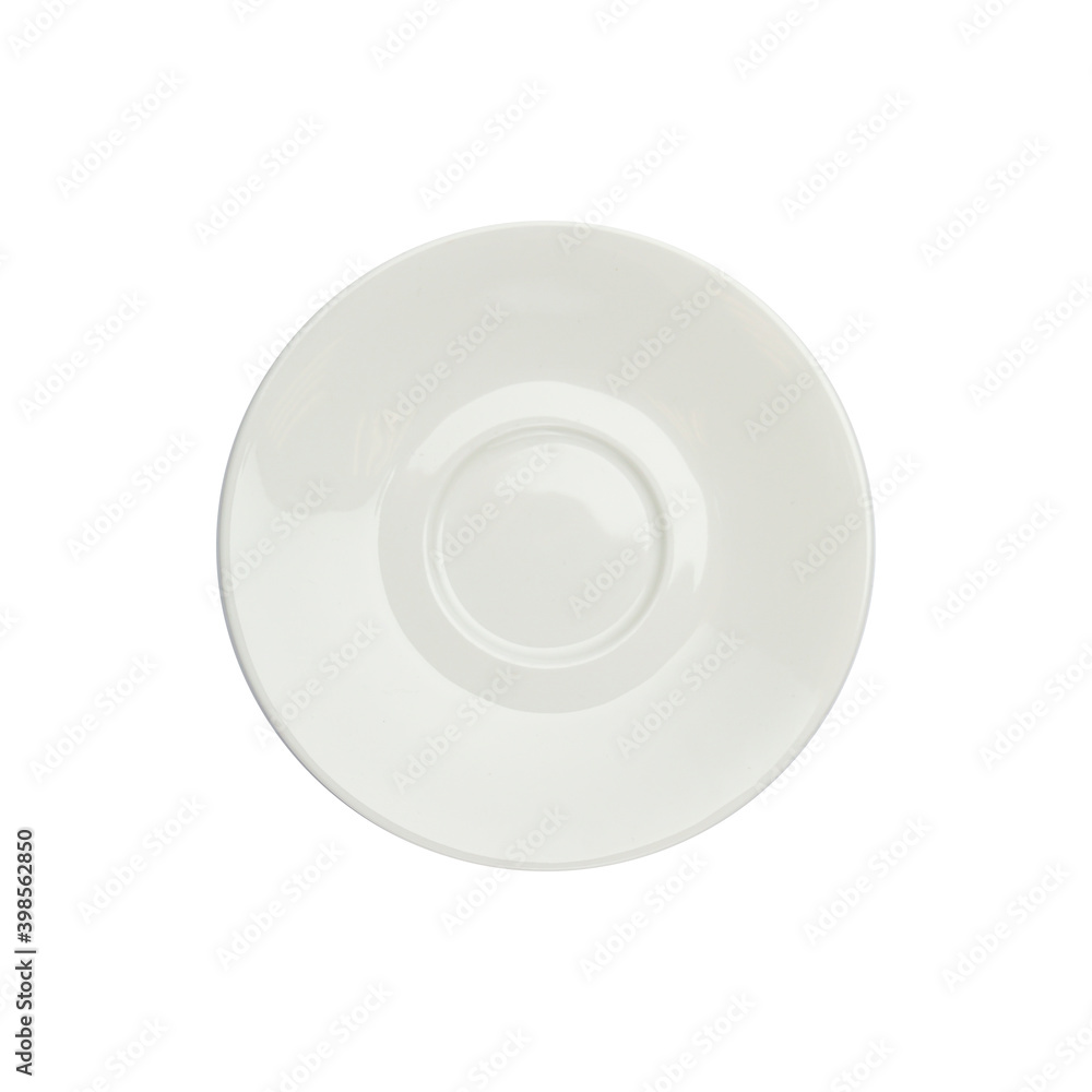 White plate top view. On a white isolated background
White plate top view. On a white isolated background