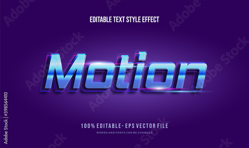 Modern editable text style effect.