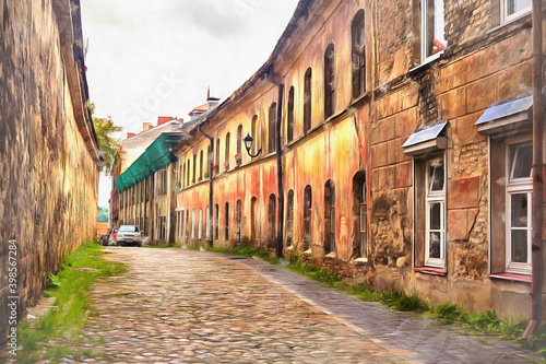 View on old streets of Vilnius