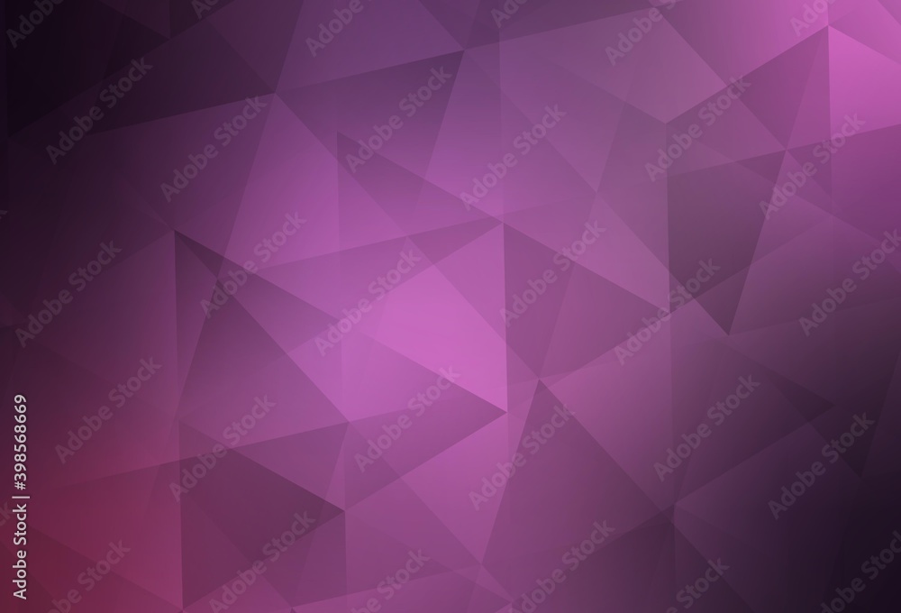Light Purple, Pink vector polygonal template. Light Purple, Pink vector polygonal template.