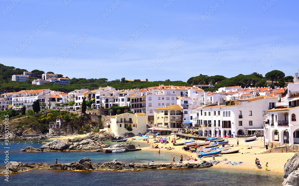 View of town Calella de Palafrugell in Costa Brava