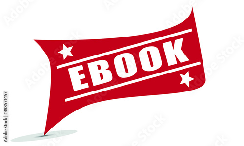 RED BANNER FLAG EBOOK WITH STARS