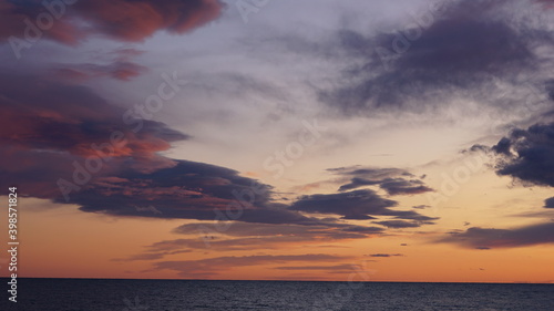 cloudy sky on sunset background © Esteve