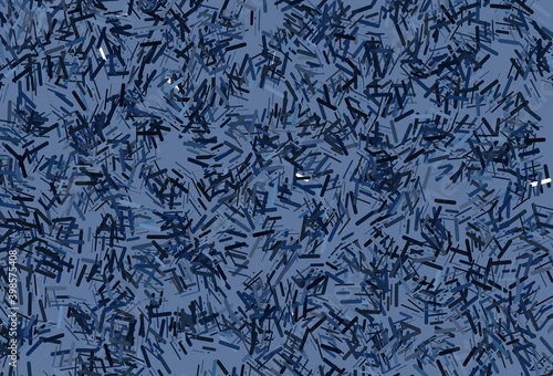 Dark blue vector pattern with narrow lines. © Dmitry
